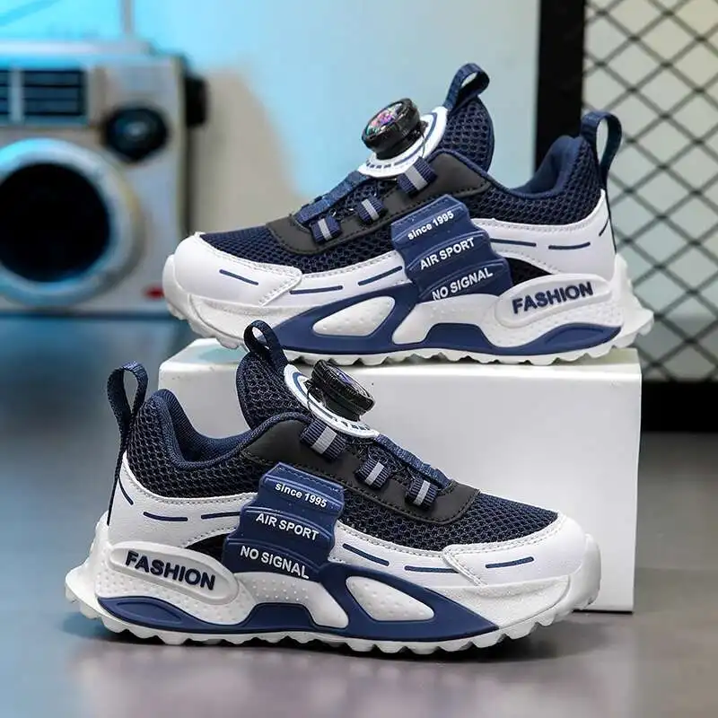 

Original Boy Shoes Style Children Sneaker Chunky Sole Breathable Mesh School Kids Casual Shoes Sports Tennis Boy Sneaker