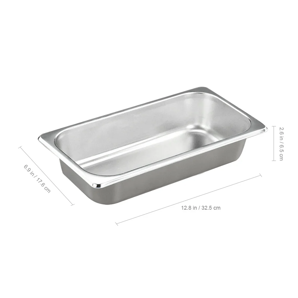 

Stainless Steel Butter Holder 26.5X16.5X6.5Cm Thickened Food Container For Meat Vegetable Lightweight Rustproof Corrosion