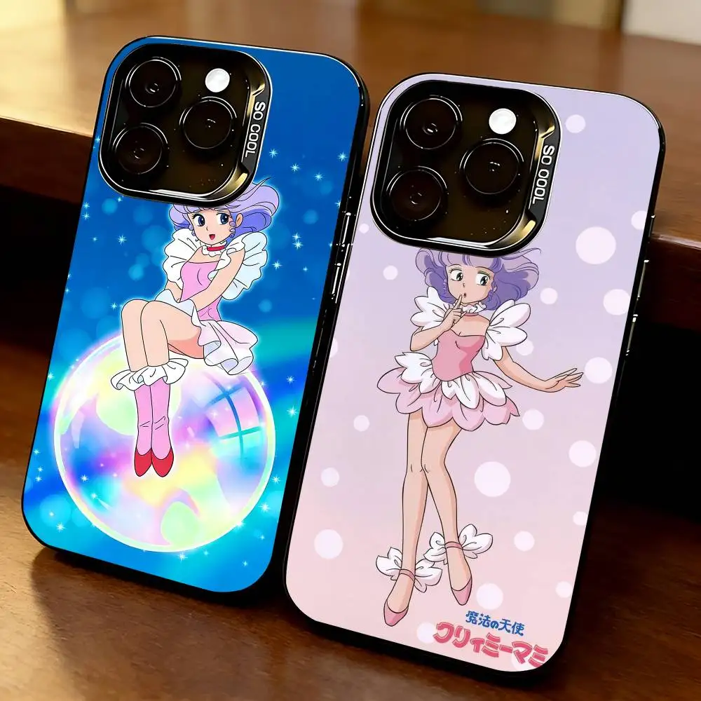 

C-Creamy Magic Mami-i Phone Case For iPhone 17,16,15,14,13,12,11 Plus,Pro Max,XS,Colorful Silver Black Cover