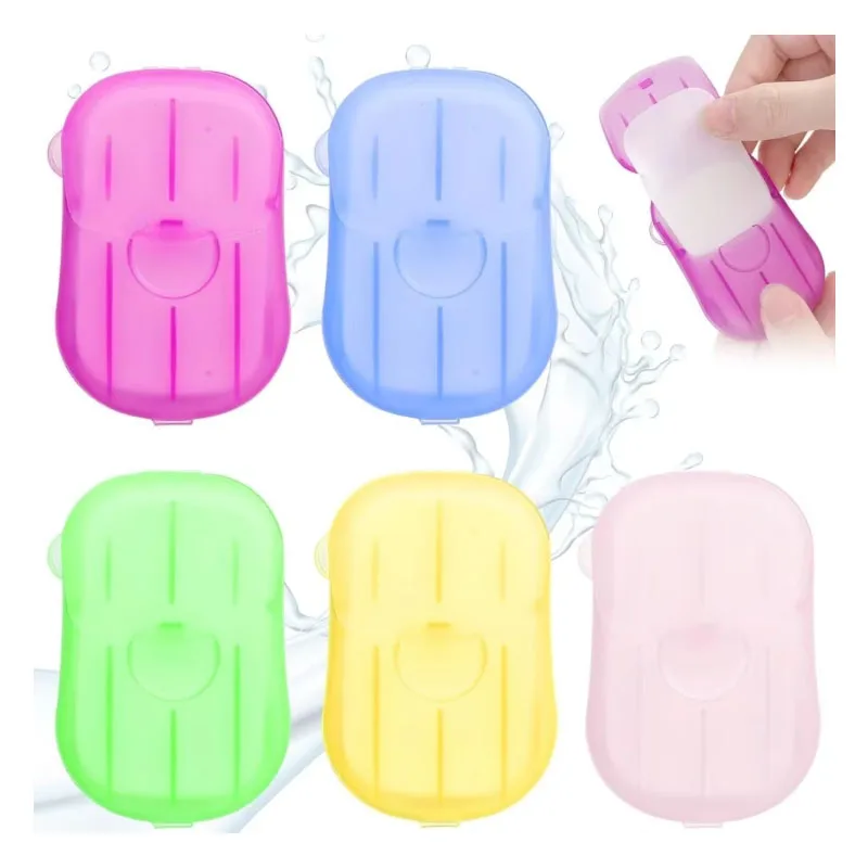 1/3pcs Soap Paper Sheets Portable Disposable Travel Scented Bath Slice Sheet Foaming Paper Soap Slide Hand Washing Travel Soap