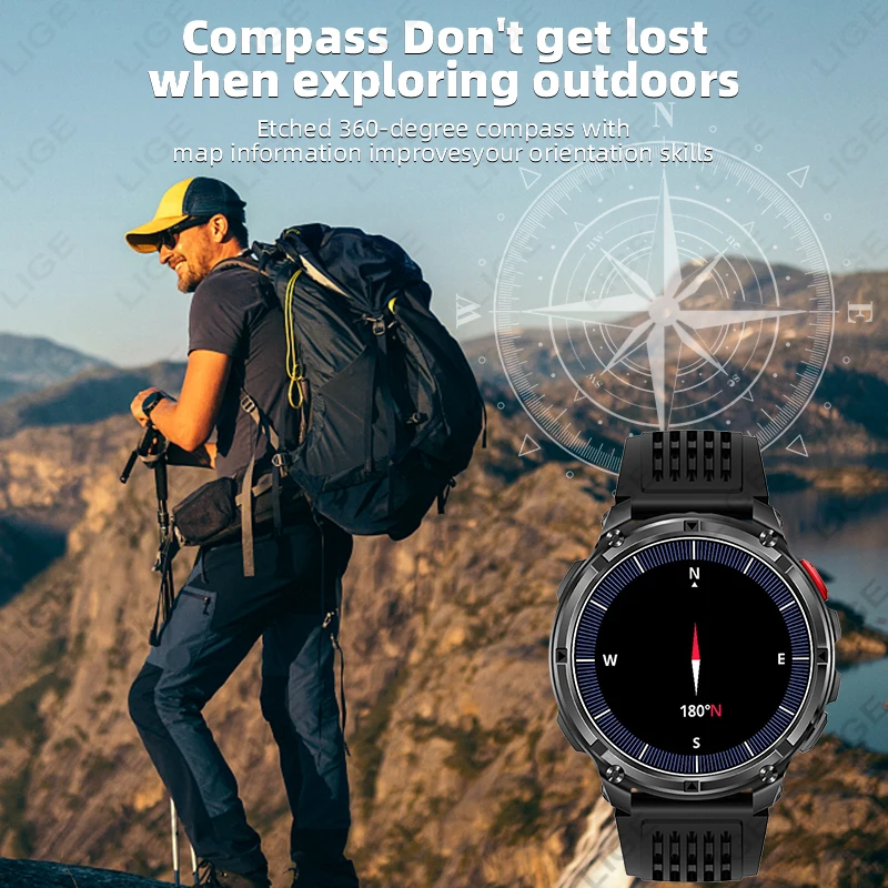 Smartwatch z baterią 1100mAh, – Outdoor Lighting Ip Rating recenzja i cena
