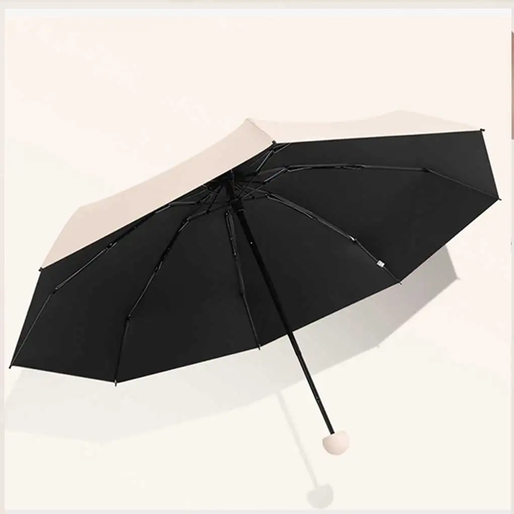 Women Sun Umbrella Sun-proof Portable Adults Sunshade Travel Outdoor Foldable Sunny Rainy Body Protector Raining