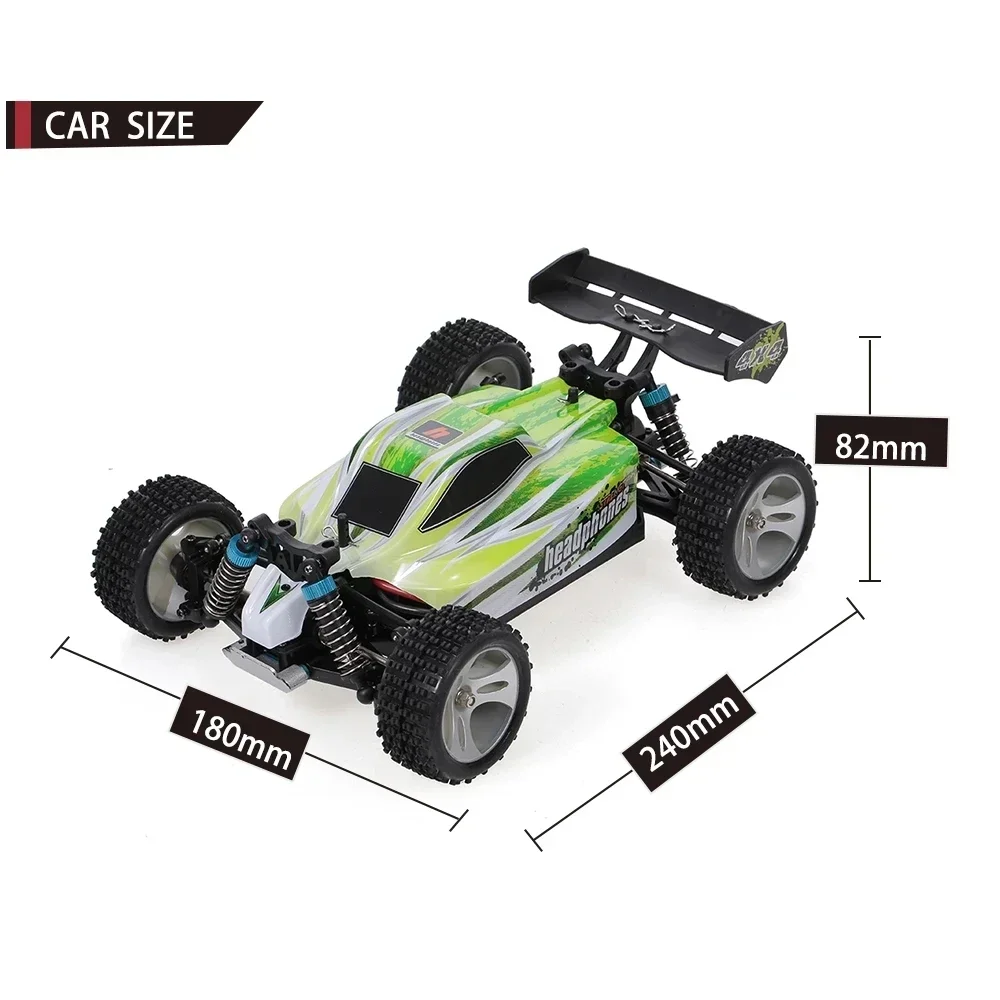 WLtoys WL A959 A959-A V2 1/18 4WD 2.4GHz Remote Control Drift RC Racing Car 35KM/H High Speed Off Road Vehicle Adults Kids Toys