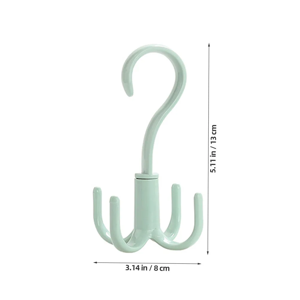 3Pcs Rotating Claw Hooks Multifunction Hanging Rack 360 Degree Organizer for Tie Scarves Bags Closet Towels Hanger Rotatable