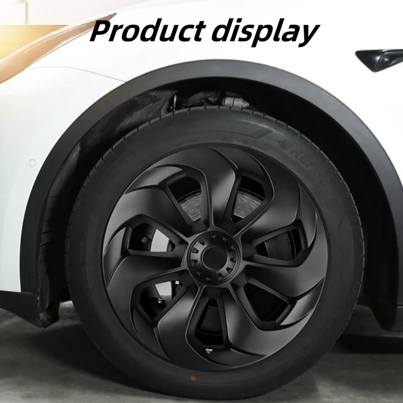 4PCS HubCap 19 Inch Wheel Caps Automobile Performance Replacement Hub Cap Full Rim Cover Accessories For Tesla Model Y 2020-2024