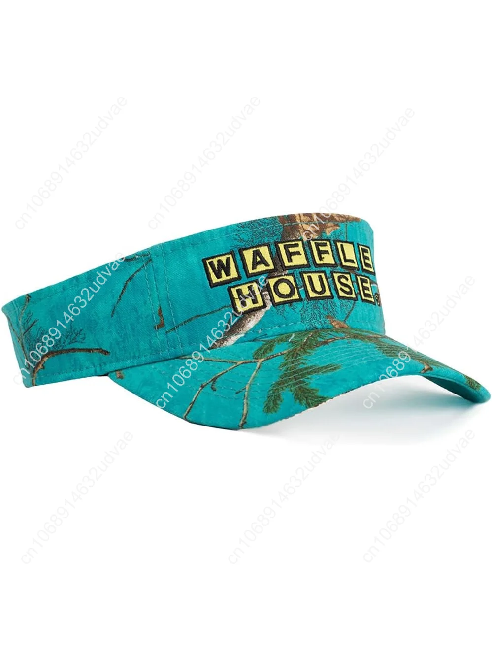 

Realtree Color Camo Waffle House Embroidery Logo Visor Adjustable Backing Limited Edition Men Women and Kids