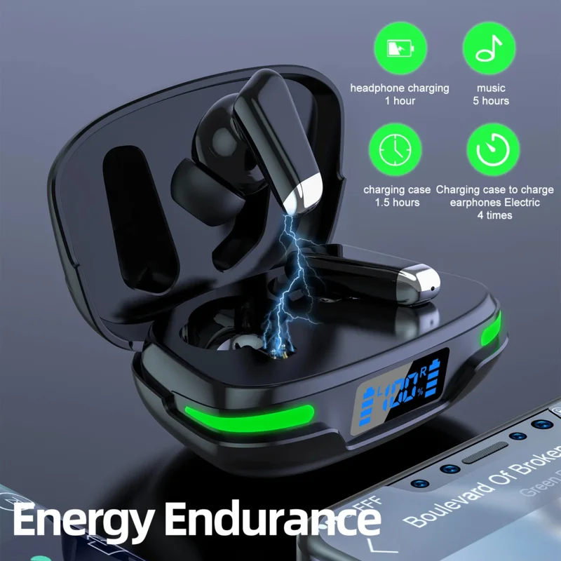 무선 인이어 이어폰, 매우 긴 배터리 수명, 우수한 음질, 안드로이드 iOS용 범용 호환성, 신제품