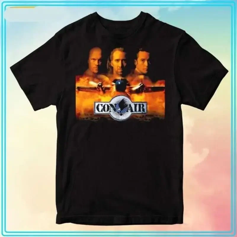 2025 Con Air Nicolas Cage John Malkovich Cusack T Shirt All Size S 4XL
