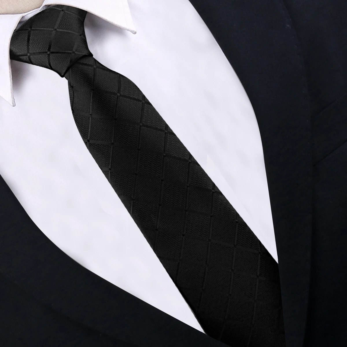 Plaid Tie Man Solid Check 8CM Necktie Plaid Luxury Groom Groomsman Wedding Tie Business Suit Jacquard Woven Classic Gravata Gift