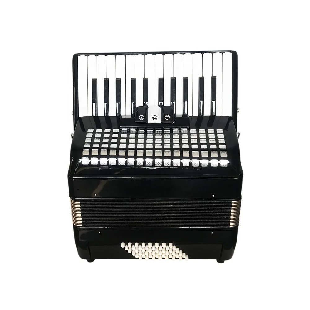 SEASOUND OEM Cheap 26 Key 48 Bass 3 register Black Piano Keyboard Accordion Instrument Acordeon JP2648