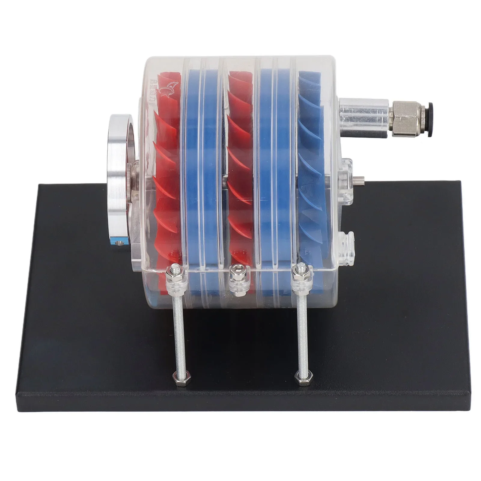 Steam Turbine Model Turbine Engine Model Multistage Impeller Iron Organic Glass For Physics Classroom Lab 18cm