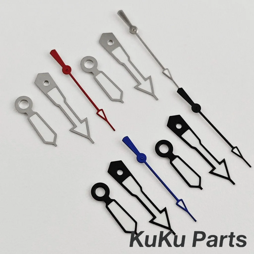 Green Luminous NH35 Watch Hands Silver Black Red Orange Watches Pointer For NH34 NH35 NH36 NH38 NH70 NH72 4R35 Movement
