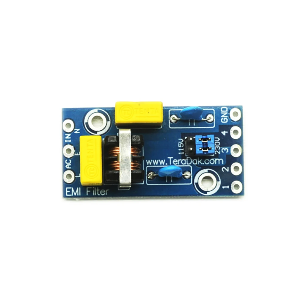 EMI 4A Power Filter Board Filtering Module For Pre-Amp DAC Headphone Amplifier Noise Impurities Power Purifier ac 110v 200v ac