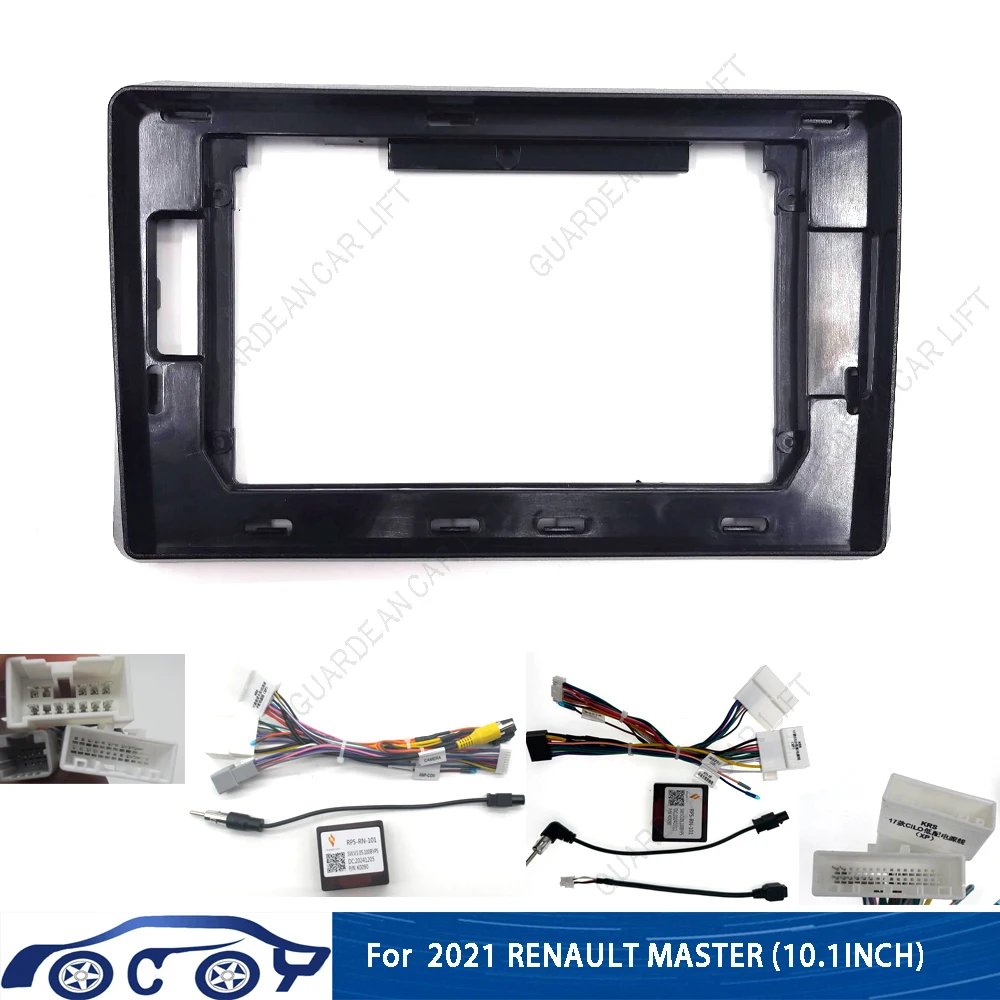 

10.1INCH Car Radio Fascias For 2021 RENAULT MASTER Android Stereo Frame Panel With Cable canbus Decoding