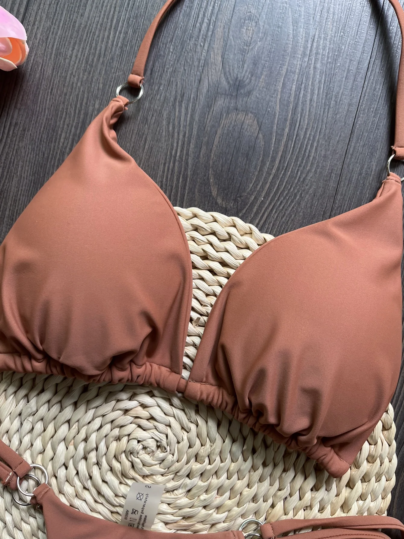 RUOTONGSEPT Sexy Halter Satin Brazilian Bikini Women Swimwear Female Swimsuit Two-pieces Bikini set Bather Bathing Suit Swim