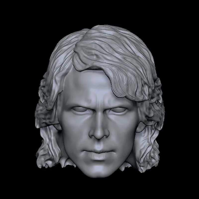 

HL028 DIY Customized 1/18 1/12 1/10 Anakin SW Unpainted Head Sculpt for 3.75" 6" 7" Figure SHF ML Mafex Mez NECA Mcf