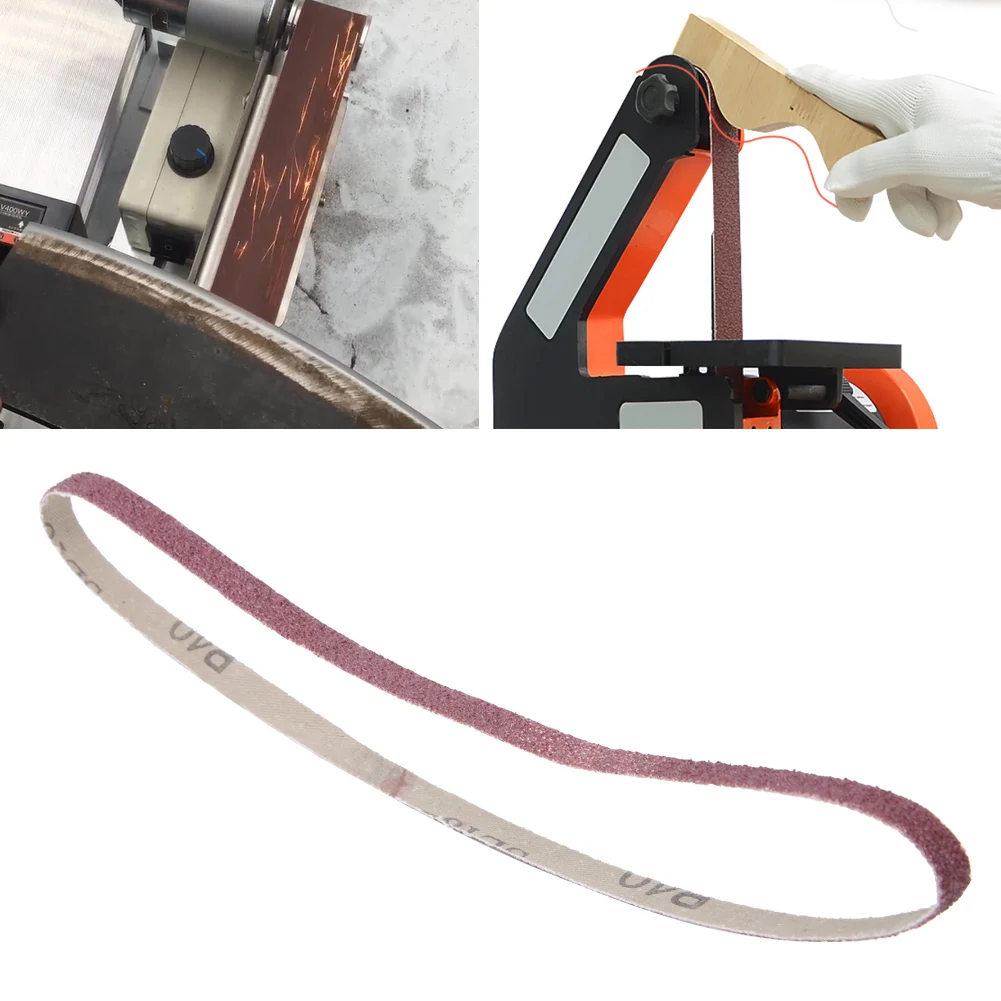 Fine Grit Kit Hardware Sanding Sanding Belt Aluminium Oxide Sandpaper Sander Abrasive Band Strap 533 x 9mm Sander Parts