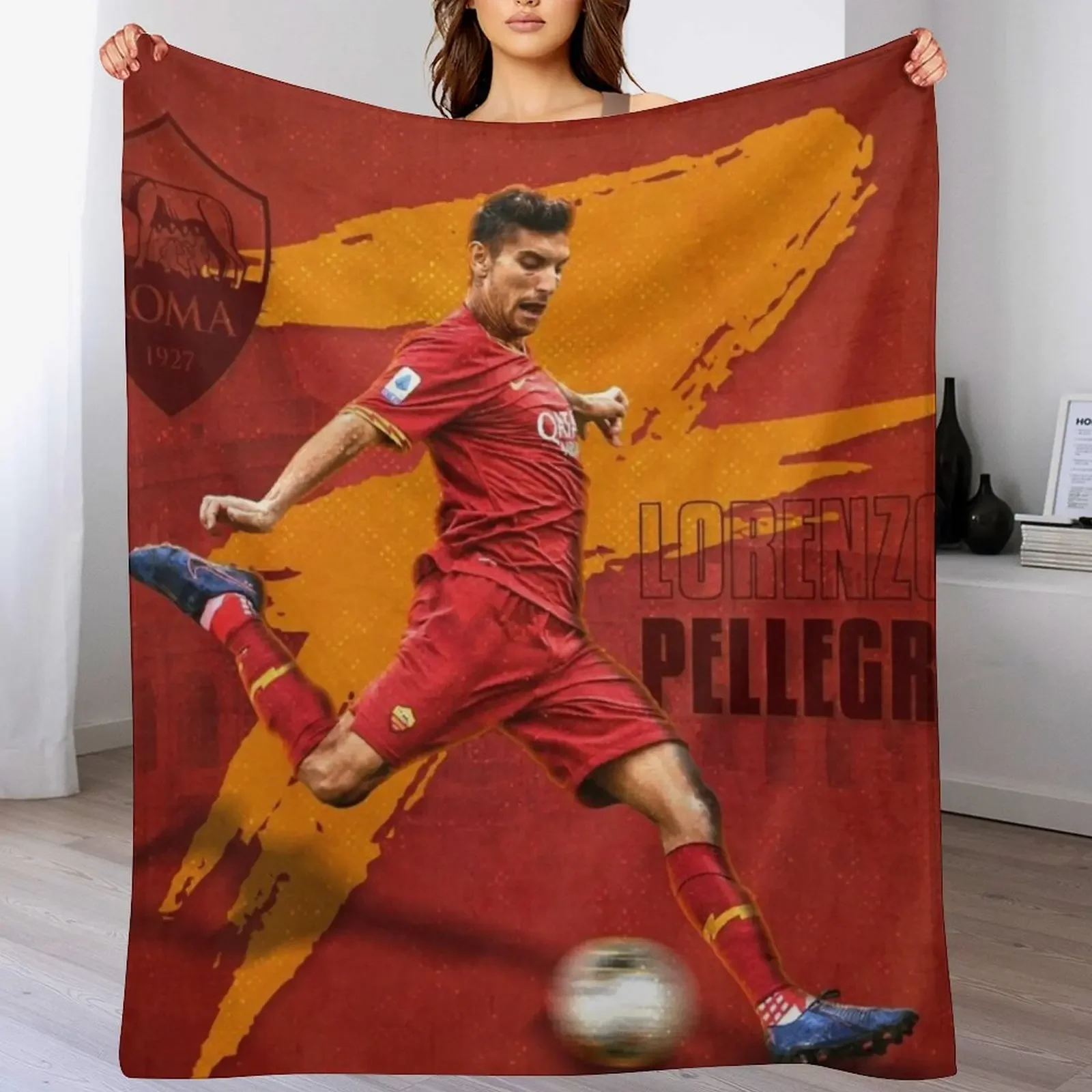 

lorenzo pellegrini Throw Blanket Fashion Sofas Loose Furry Moving Blankets