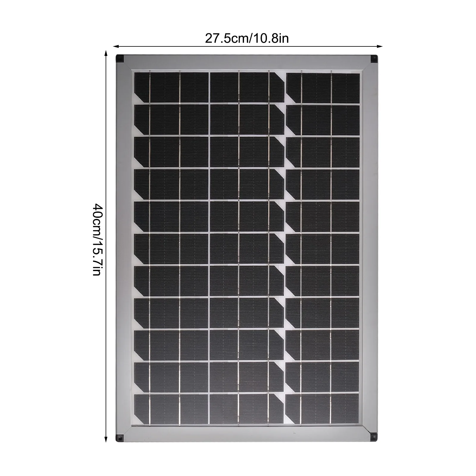 Outdoor Power Generation Monocrystalline Solar Cell Portable Solar Charger Monocrystalline Solar Energy Solution Battery Black