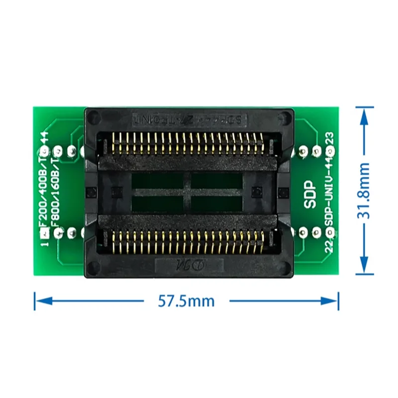 SOP44 to DIP44 PSOP44 - DIP44/SOP44/SOIC44/SA638-B006 IC Test Socket Programmer Adapter Socket Fast Reading Speed