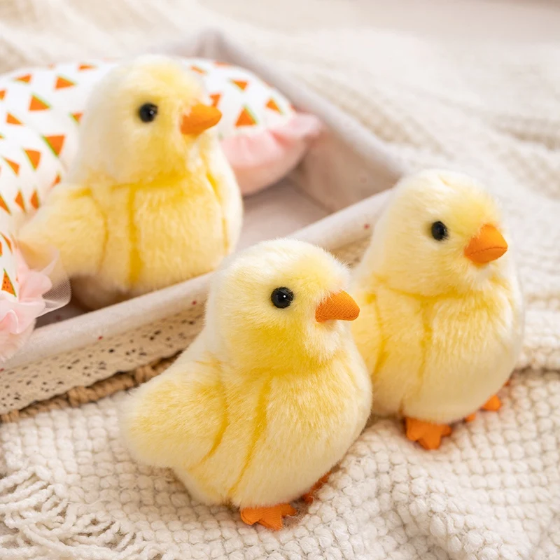 

13cm Cute Soft Stuffed Chicken Home Decor Dolls Simulation Mini Funny Plush Yellow Chicken Plush Toys For Kid Christmas Gifts