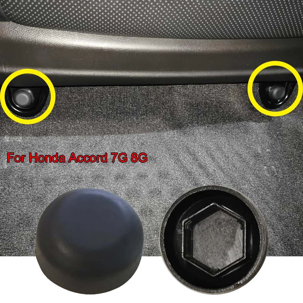 2X Car Front Seat Fixing Track Bolt Plug Cover For Honda Accord 7G 8G 2002 2003 2004 2005 2006 - 2012 Dust and rust prevention