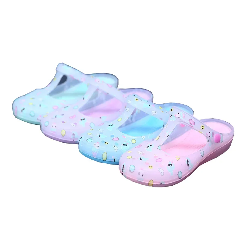 Brand Casual Slipper Woman Breathable PVC Sandals Plus Size  New Style Summer Jelly Shoes Flat Simple Women Sandals Fashion