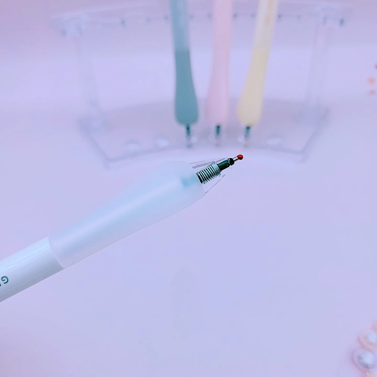 Bear Mechanical Pencil with Rotating Face, Triangular Posture-Correcting ST Tip, Cute Cartoon Water Pen, Birthday Gift Pen