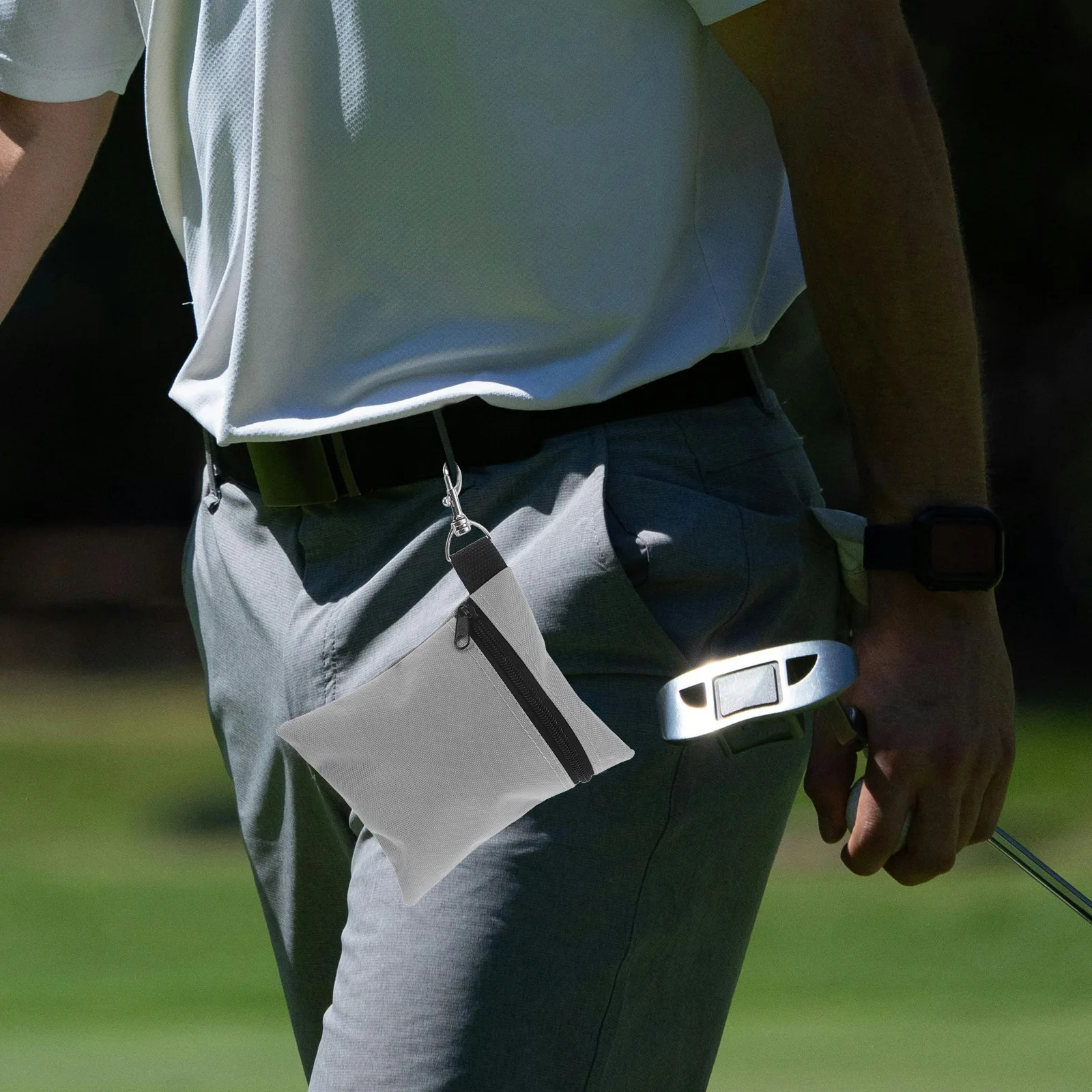 กระเป๋าคาดเอวสำหรับกอล์ฟ 2 ชิ้น ดีไซน์ทันสมัย อเนกประสงค์ ใช้จัดเก็บลูกกอล์ฟ ที และของใช้จำเป็นขนาดเล็ก