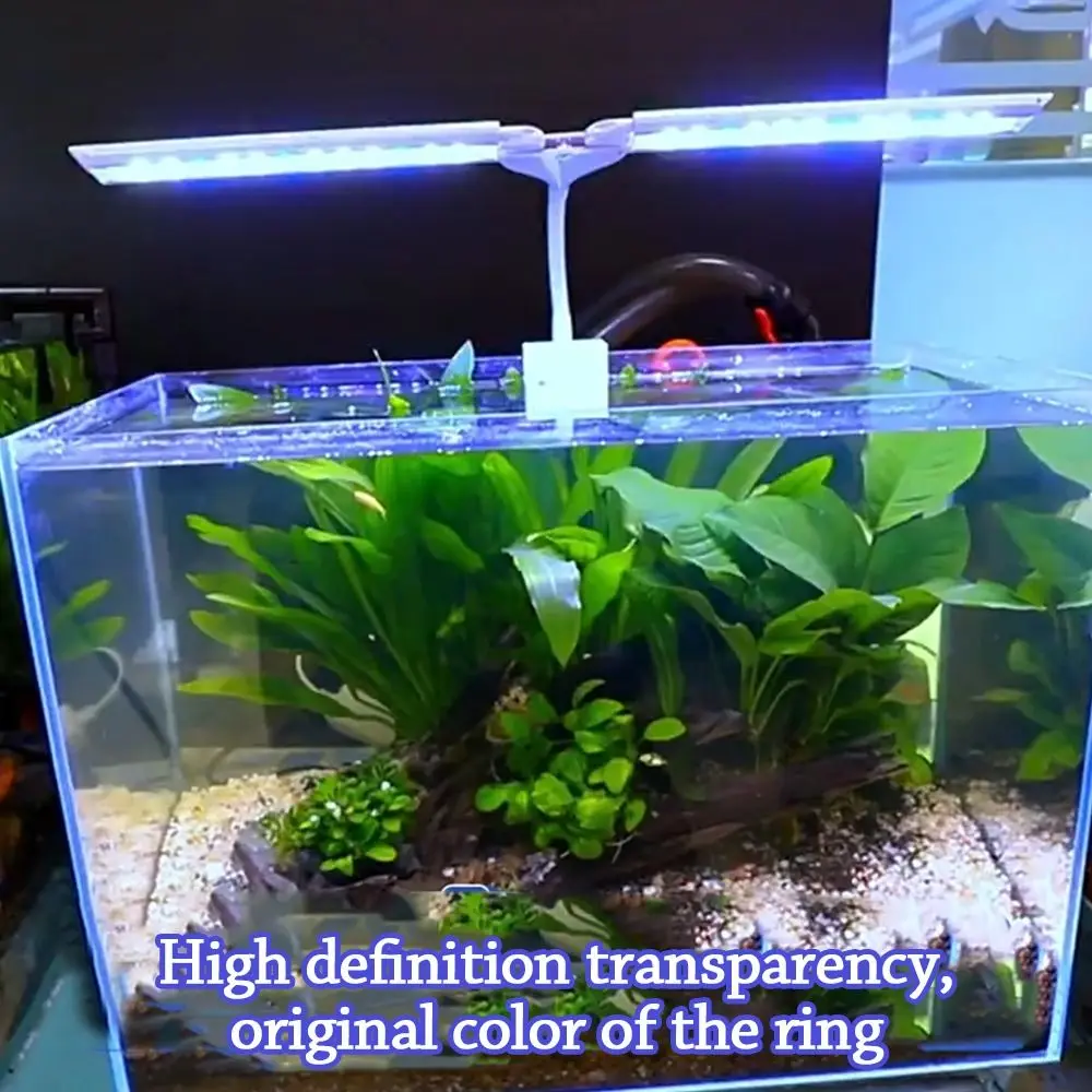 

Супертонкое светодиодное освещение для аквариума, водонепроницаемый регулируемый светильник для водных растений, энергосберегающий светильник для аквариума, освещение для аквариума