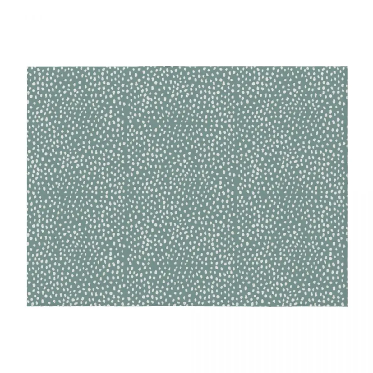 

Sea Green Dalmatian Print Mask Throw Blanket Bed linens funny gift Designers Baby Blankets