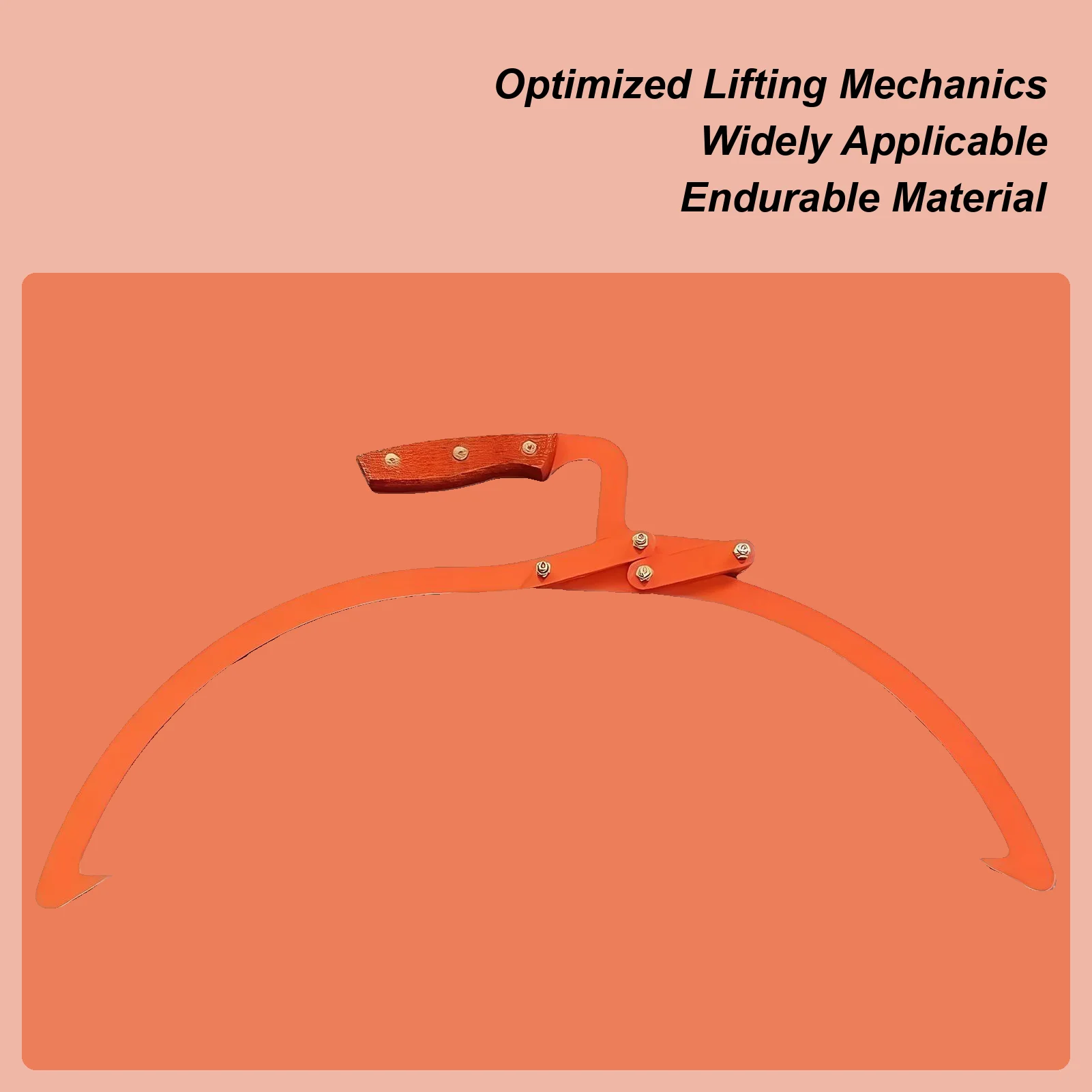 ที่คีบไม้กันลื่น ทำจากโลหะ สำหรับจับไม้ในเตาผิง แคมป์ปิ้ง ใช้ยก ลาก ขนย้าย