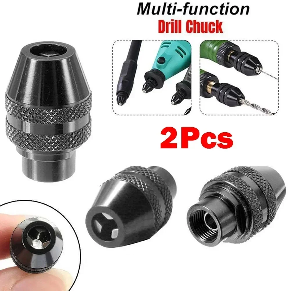 Electric Grinding Chuck Perfect For Dremel Rotary Tool Owners 2pcs Keyless Drill Chuck For Quick Accessory Replacement