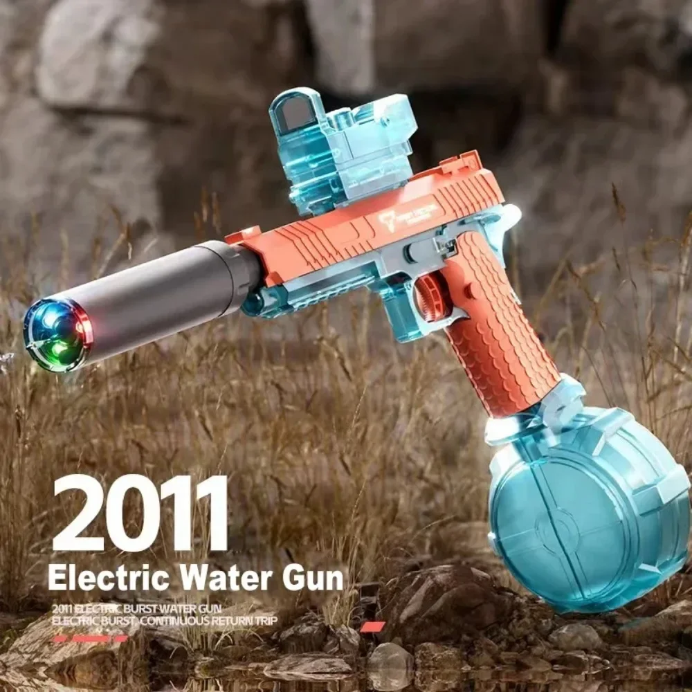 

High Powered Electric Water Gun Toys Powerful Water Squirt Gun with Fire Cap Summer Outdoor Beach Pool Party for Adult Kids Gift