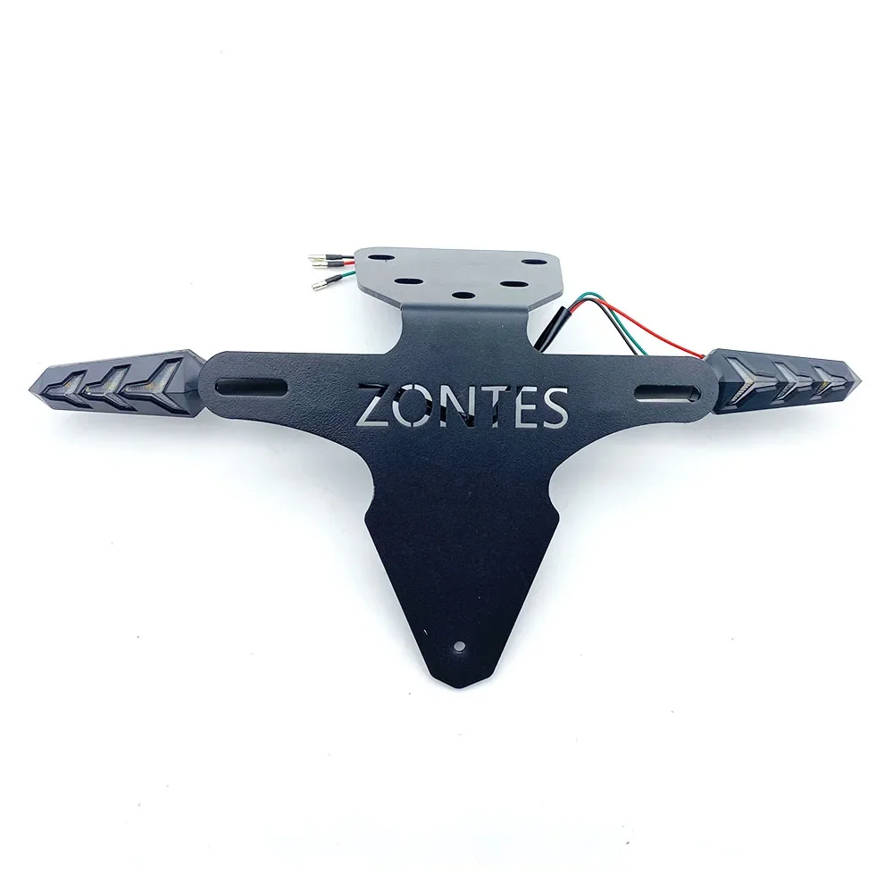 Fit HyperTrail 125 Rear Taillight License Plate Holder License Plate Light Turn Signal For Zontes Hyper Trail 125