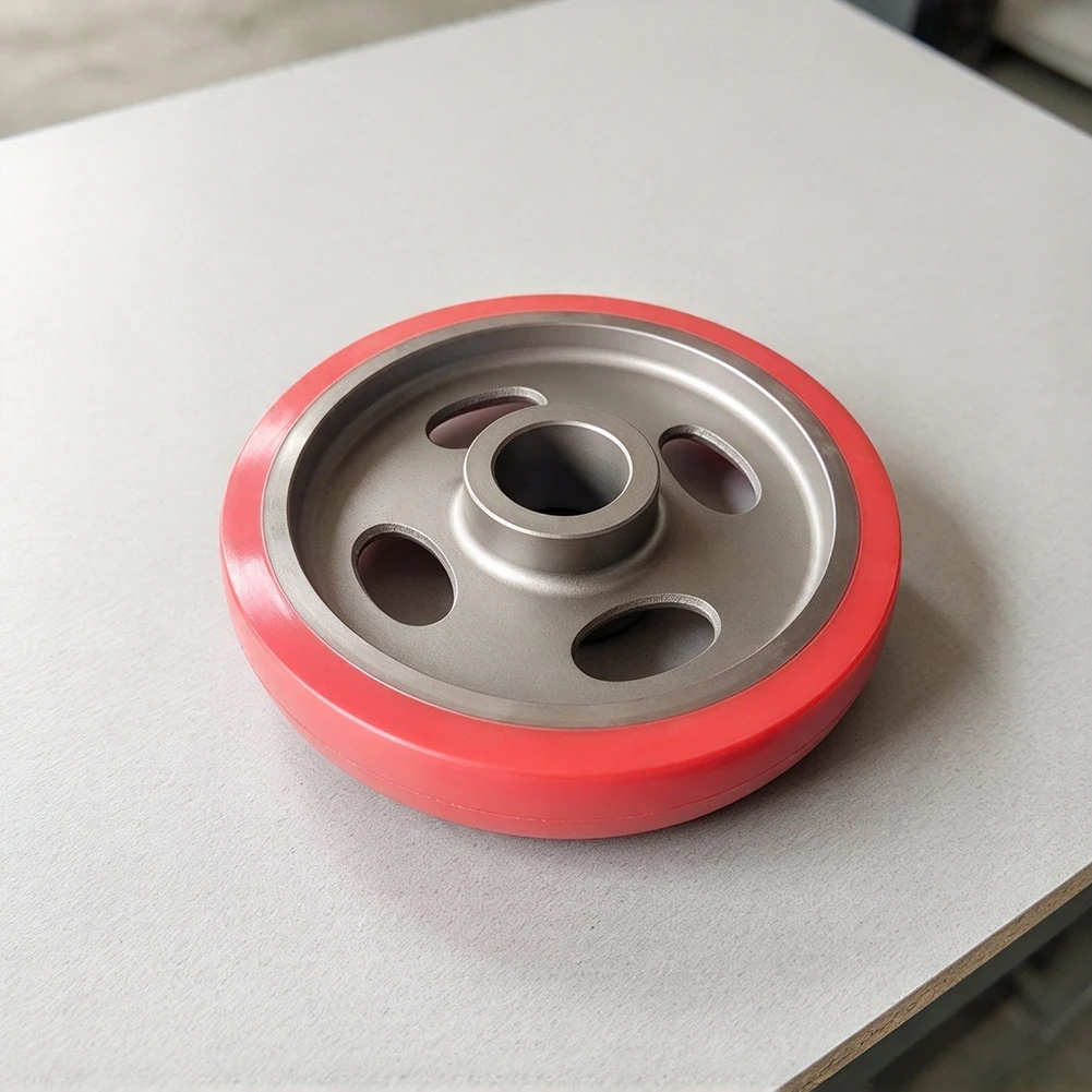 Feed Roller for Round Rod Sanding Tools Drive Roller Constructed with Rubber and Metal 205 x 35mm Outer Size 40mm Bore
