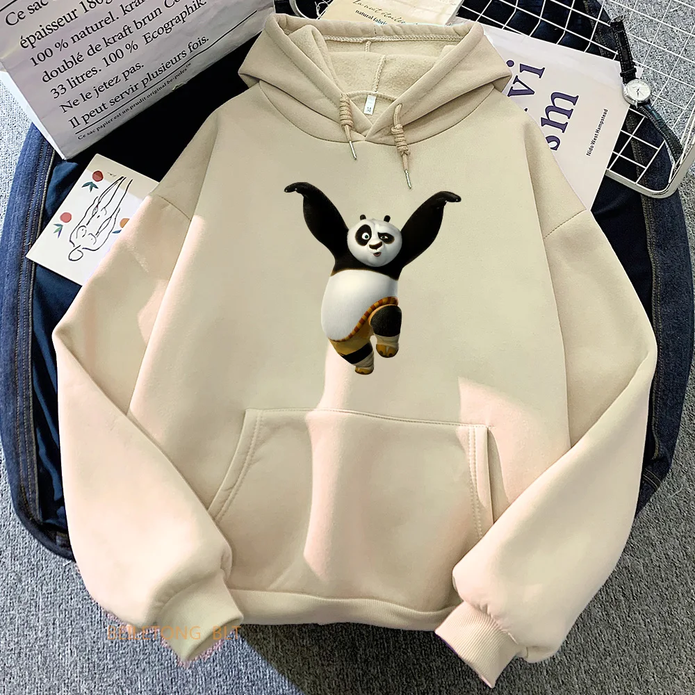 Panda KungFuPanda Hoodie Anime Print Casual Hooded Moletom for Autumn/Winter Fashion Comfortable Clothing Fleece Unisex Hoody