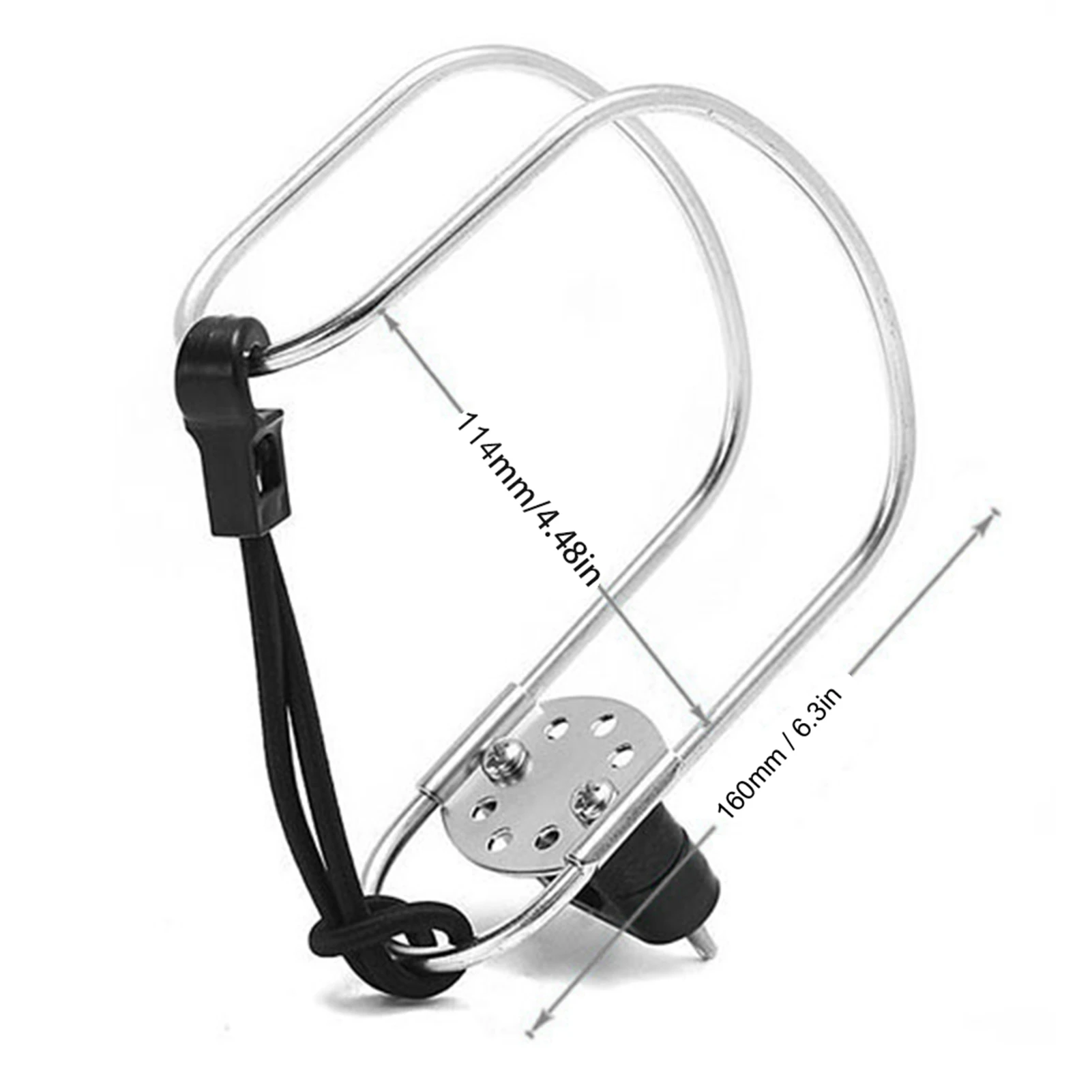 4,5-calowy wspornik koła ratunkowego ze stali nierdzewnej Uchwyt podkowy do akcesoriów do statków łodzi morskich