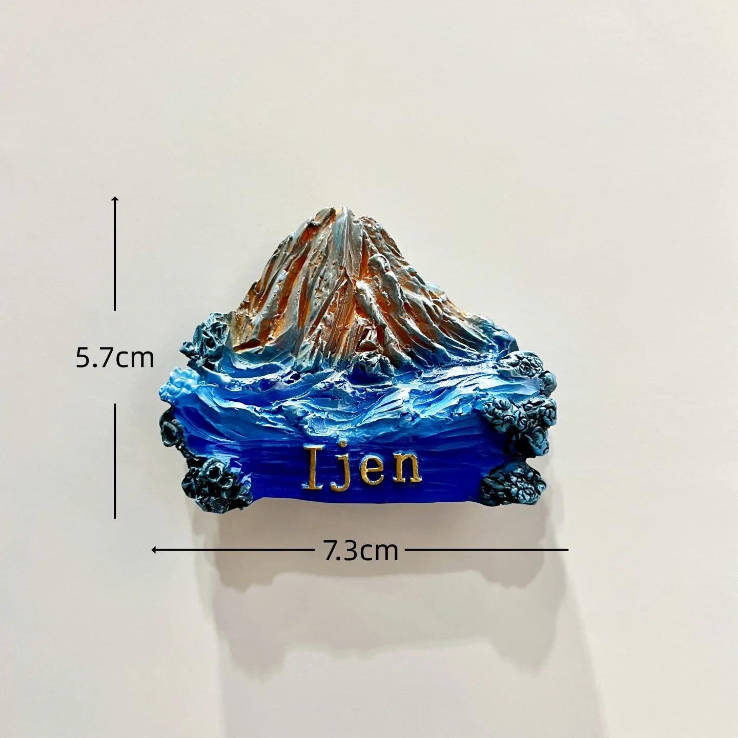 جزيرة جافا ثلاثية الأبعاد مغناطيس الثلاجة زخرفة تذكارية الراتنج مغناطيس الثلاجة ملصق جمع الحرف اليدوية هدية ديكور المنزل