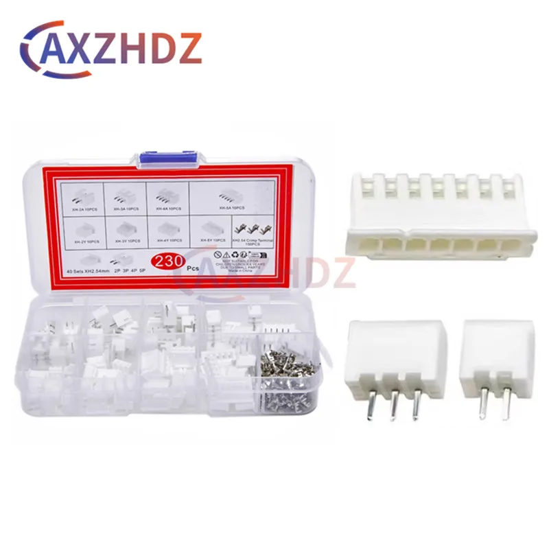 230/460Pcs/Sets PH 2.0 XH 2.54 2P 3P 4P 5 Pin Terminals Male Female Housing JST Wire Connector Adaptor PH2.0mm XH2.54mm Kits