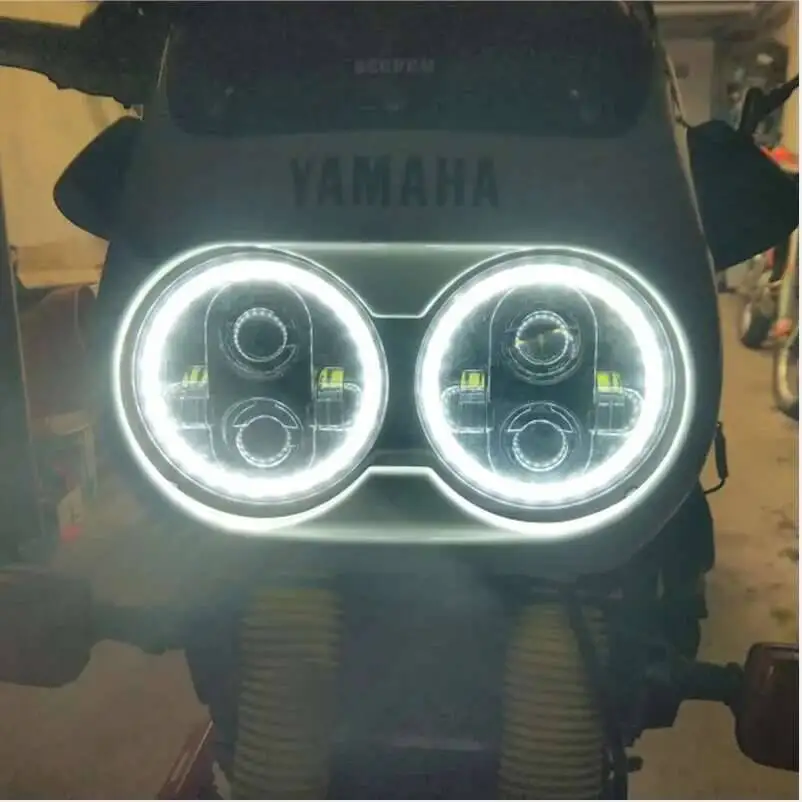 Motorcycle Headlight 5.75 Inch Lamp Halo For Triumph Rocket Iii 3 Speed Street Triple & Thunde 5 3/4 Inch image 4