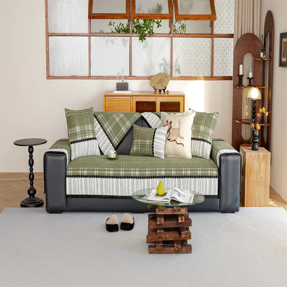 Sofa Cushion Four Seasons Universal Simple Modern Cover Cloth Non-Slip Cushion Light Luxury Sofa Cover Cover Towel