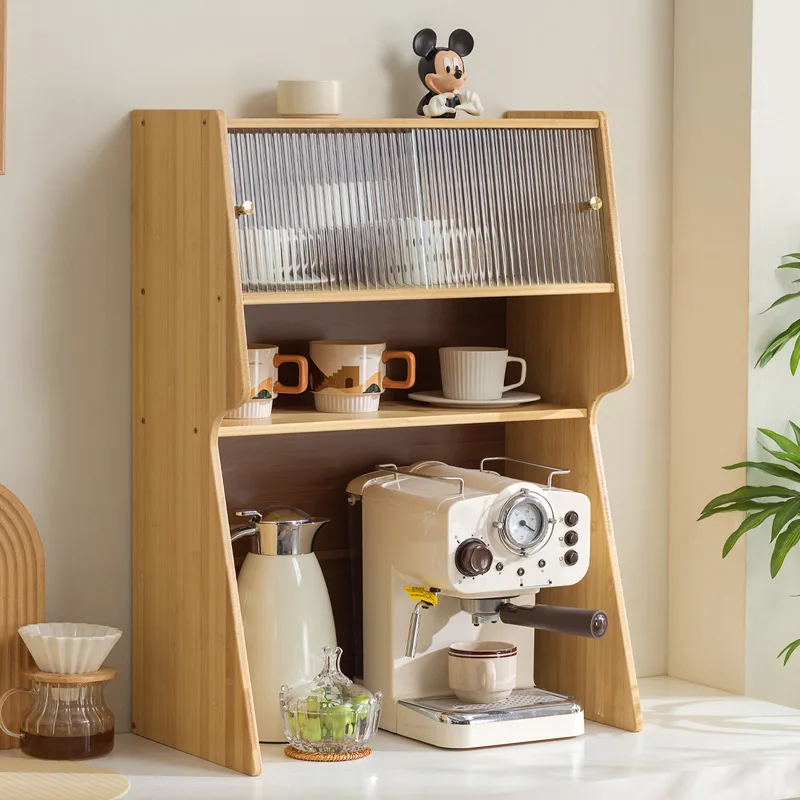 

Desktop storage box Desktop layout Water cup Coffee cup storage cabinet Coffee machine rack