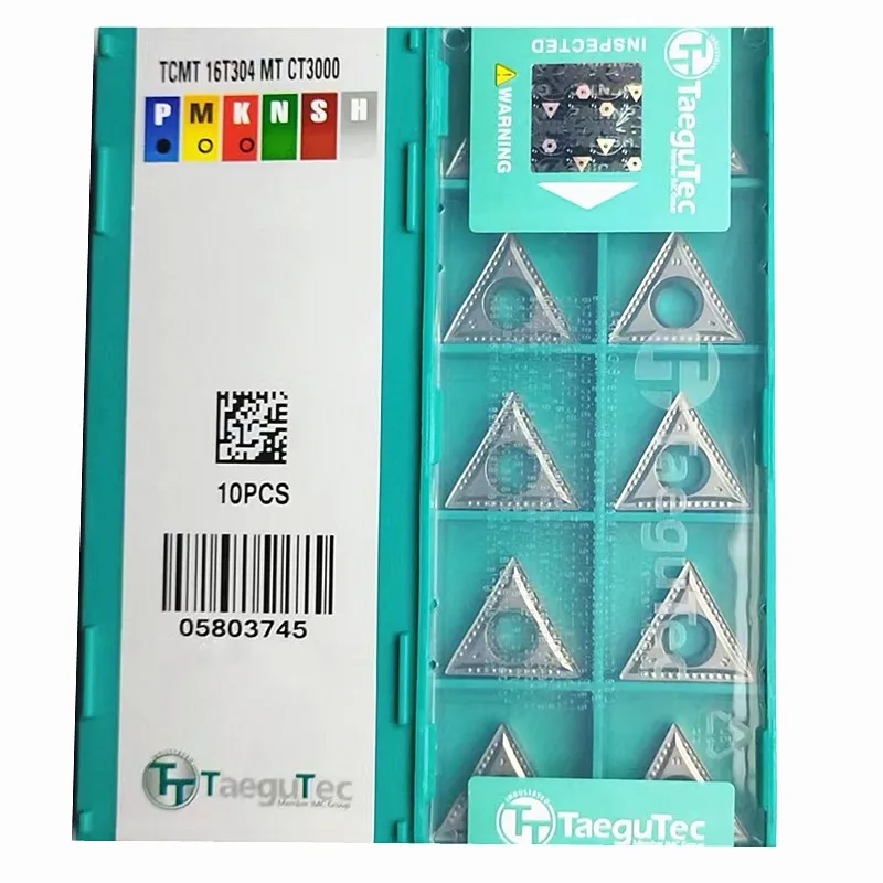 เครื่องกลึงโลหะ CNC แบบแทรก CT3000คาร์ไบด์ TCMT090204 TCMT110204