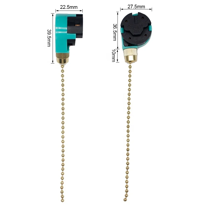 ZE-268S6 Canopy Wall Lamp with Pull Chain Ceiling Fan Light Switches 6A Max. Current