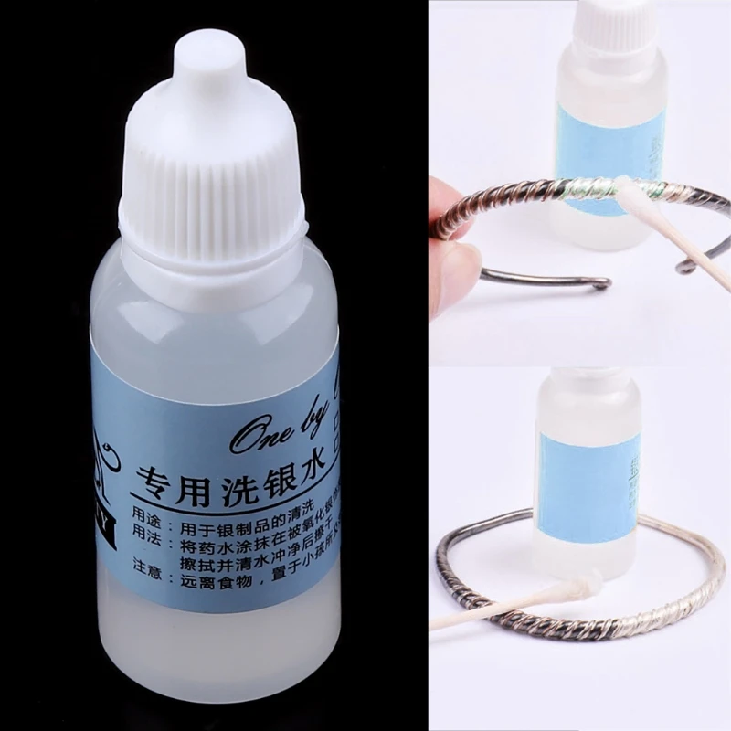 Jewelry Cleaning Kit Polishing Cloth Liquid Anti-Tarnish Silver Polishing Paste