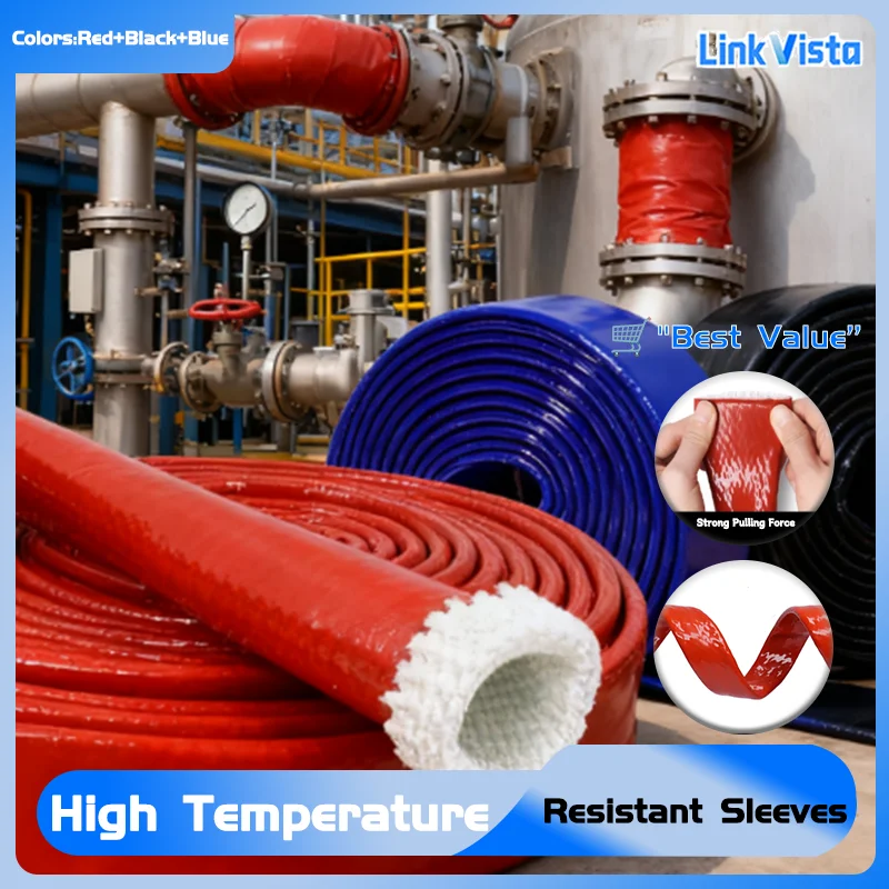 

Heavy-Duty High-Temp Fiberglass Sleeving with Silicone Coating A Robust Fire Retardant Shield for Industrial Use Cable Sleeves
