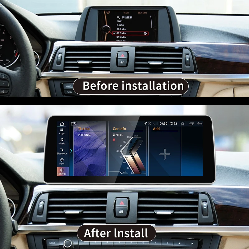 NEW ID8 Snapdragon665 12.3 inch Android12 Apple Carplay For BMW 3 Series F30 F31 F34 Car Video Player GPS Navigation Multimedia