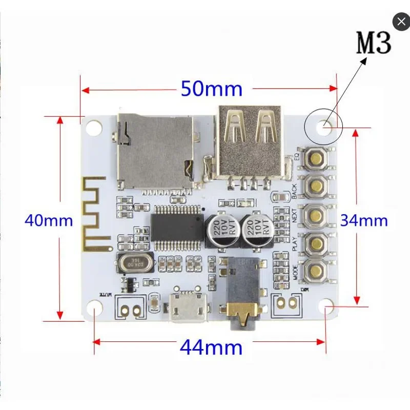 DLHiFi Bluetooth 5.0 bezstratnej odbiornik Audio Radio FM TF USB dysku MP3 plansza do gry z Remore sterowania dla HiFi DAC wzmacniacz