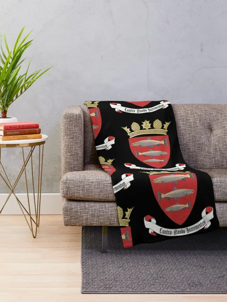 Coat of Arms of Peebles, Scotland Throw Blanket Heavy Decorative Sofa Thermals For Travel Thin Blankets